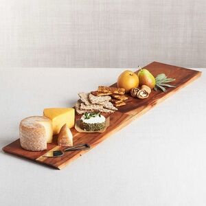 Crate & Barrel NWT/NIB 36” Carson Acacia Cheeseboard
